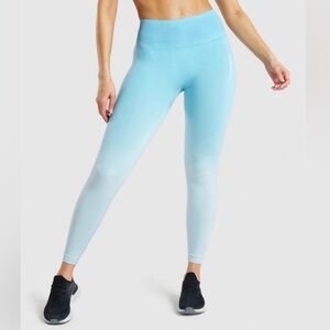Gymshark Light Blue Ombré Leggings Size L